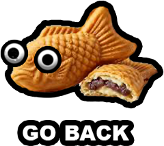a fish dessert indicating back