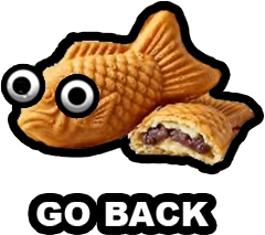 a fish dessert indicating back